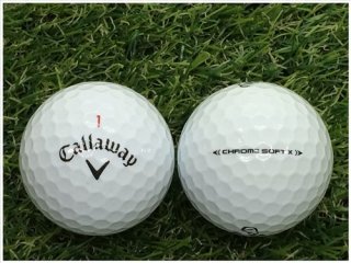 【ランク Ｃ級】 Callaway キャロウェイ CHROME・SOFT X 2020年モデル ホワイト Ｃ級 ロストボール 中古 ゴルフボール 1球バラ売り
