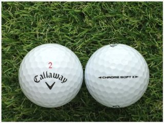 【ランク Ｂ級】 Callaway キャロウェイ CHROME・SOFT X 2018年モデル ホワイト Ｂ級 ロストボール 中古 ゴルフボール 1球バラ売り