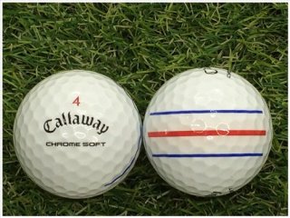 【ランク Ｓ級】 Callaway キャロウェイ CHROME・SOFT 2019年モデル トリプルトラック ホワイト Ｓ級 ロストボール 中古 ゴルフボール 1球バラ売り