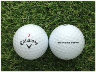 【ランク Ｂ級】 Callaway キャロウェイ CHROME・SOFT 2018年モデル ホワイト Ｂ級 ロストボール 中古 ゴルフボール 1球バラ売り