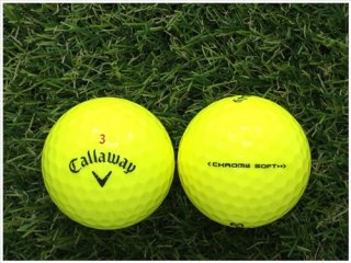 【ランク Ｂ級】 Callaway キャロウェイ CHROME・SOFT 2016年モデル イエロー Ｂ級 ロストボール 中古 ゴルフボール 1球バラ売り