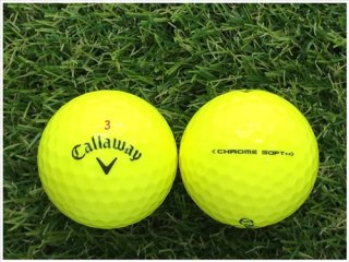 【ランク Ｂ級 】 Callaway キャロウェイ CHROME・SOFT 2015年モデル イエロー 1球バラ売り ロストボール