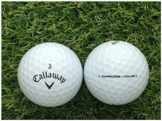 【ランク Ｍ級】 Callaway キャロウェイ CHROME・TOUR 2016年モデル ホワイト Ｍ級 ロストボール 中古 ゴルフボール 1球バラ売り