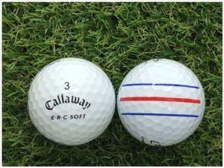 【ランク Ｃ級】 Callaway キャロウェイ E・R・C SOFT 2019年モデル トリプルトラック ホワイト Ｃ級 ロストボール 中古 ゴルフボール 1球バラ売り