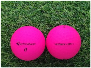 【ランク Ｓ級】 TaylorMade テーラーメイド DISTANCE+SOFT 2019年モデル ピンク Ｓ級 ロストボール 中古 ゴルフボール 1球バラ売り
