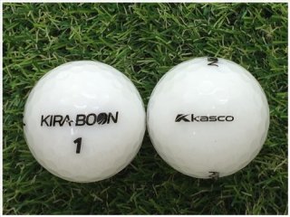 【ランク Ｓ級】 KASCO キャスコ KIRA BOON 2018年モデル ホワイト Ｓ級 ロストボール 中古 ゴルフボール 1球バラ売り