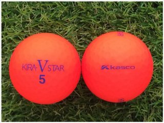 【ランク Ｍ級】 KASCO キャスコ KIRA STAR V 2017年モデル マットカラーレッド Ｍ級 ロストボール 中古 ゴルフボール 1球バラ売り