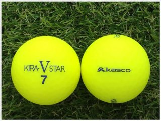 【ランク Ｃ級】 KASCO キャスコ KIRA STAR V 2017年モデル マットカラーイエロー Ｃ級 ロストボール 中古 ゴルフボール 1球バラ売り