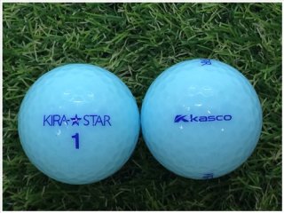 【ランク Ｓ級】 KASCO キャスコ KIRA★STAR 2015年モデル アクア Ｓ級 ロストボール 中古 ゴルフボール 1球バラ売り
