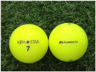 【ランク Ｓ級】 KASCO キャスコ KIRA★STAR 2013年モデル イエロー Ｓ級 ロストボール 中古 ゴルフボール 1球バラ売り