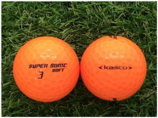 【ランク Ｓ級】 KASCO キャスコ SUPER SONIC SOFT 2018年モデル オレンジ Ｓ級 ロストボール 中古 ゴルフボール 1球バラ売り