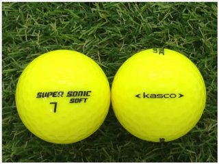 【ランク Ｓ級】 KASCO キャスコ SUPER SONIC SOFT 2018年モデル イエロー Ｓ級 ロストボール 中古 ゴルフボール 1球バラ売り