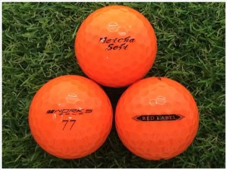 【ランク Ｓ級 】 WORKS GOLF ワークスゴルフ 飛匠 RED LABEL めっちゃソフト 2019年モデル オレンジ 1球バラ売り ロストボール