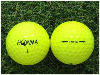 【ランク Ｂ級】 本間ゴルフ ホンマ HONMA TW-S 2019年モデル イエロー Ｂ級 ロストボール 中古 ゴルフボール 1球バラ売り