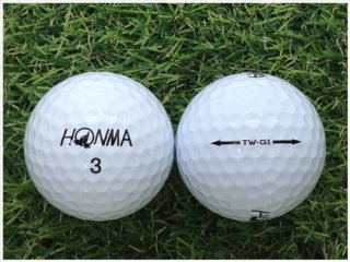 【ランク Ｍ級】 本間ゴルフ ホンマ HONMA TW-G1 2014年モデル ホワイト Ｍ級 ロストボール 中古 ゴルフボール 1球バラ売り