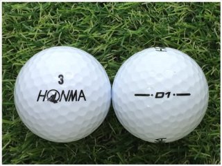 【ランク Ｍ級】 本間ゴルフ ホンマ HONMA D1 2018年モデル ホワイト Ｍ級 ロストボール 中古 ゴルフボール 1球バラ売り