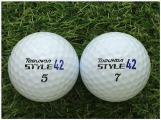 【ランク Ｓ級】 TOBUNDA トブンダ STYLE 42 ホワイト Ｓ級 ロストボール 中古 ゴルフボール 1球バラ売り