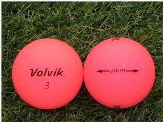 【ランク Ｓ級】 ボルビック Volvik VIVID マットカラー 年代混合 ピンク Ｓ級 ロストボール 中古 ゴルフボール 1球バラ売り