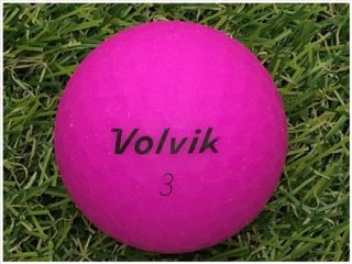 【ランク Ｂ級 】 Volvik ボルビック VIVID マットカラー 年代混合 パープル 1球バラ売り ロストボール