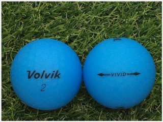 【ランク Ｓ級 】 Volvik ボルビック VIVID マットカラー 年代混合 ブルー 1球バラ売り ロストボール