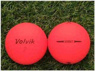 【ランク Ｓ級】 ボルビック Volvik VIMAX SOFT マットカラー レッド Ｓ級 ロストボール 中古 ゴルフボール 1球バラ売り