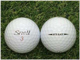 【ランク Ｂ級】 スネルゴルフ Snell Golf MTB BLACK 2019年モデル ホワイト Ｂ級 ロストボール 中古 ゴルフボール 1球バラ売り