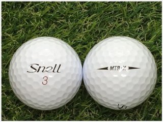 【ランク Ｃ級】 スネルゴルフ Snell Golf MTB-X 2019年モデル ホワイト Ｃ級 ロストボール 中古 ゴルフボール 1球バラ売り