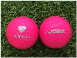 【ランク Ｓ級】 コルウィン Kolwin LADY SOFT 2018年モデル ローズピンク Ｓ級 ロストボール 中古 ゴルフボール 1球バラ売り