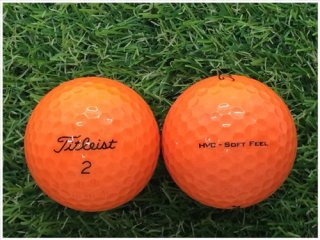 【ランク Ｂ級 】 Titleist タイトリスト HVC-SOFT FEEL 2017年モデル オレンジ 1球バラ売り ロストボール