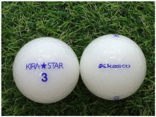 【ランク Ｂ級】 KASCO キャスコ KIRA★STAR 2015年モデル ホワイト B級 ロストボール 中古 ゴルフボール 1球バラ売り