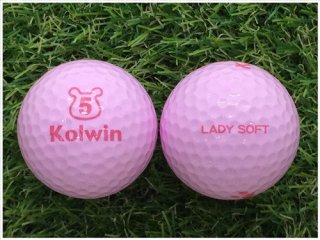 【ランク Ｂ級】 コルウィン Kolwin LADY SOFT ピンク B級 ロストボール 中古 ゴルフボール 1球バラ売り