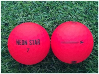 【ランク Ｂ級】 NEON STAR ネオンスター 蛍光マットカラーレッド B級 ロストボール 中古 ゴルフボール 1球バラ売り