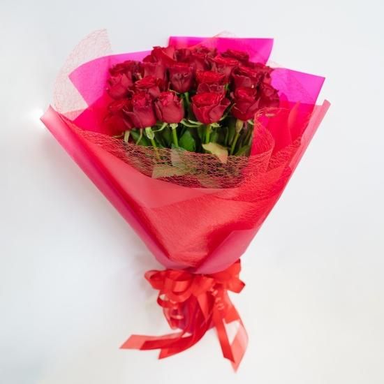 プレミアムローズ 50本 大輪薔薇の花束 赤| 北九州小倉花屋 ABC