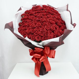 [ROSEGIFT]プレミアムプリザーブドローズ 100本薔薇花束