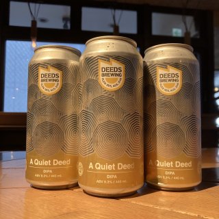 Deeds A QUIET DEED Double IPA ディーズ ア クワイエット ディード' ダブルアイピーエー<img class='new_mark_img2' src='https://img.shop-pro.jp/img/new/icons14.gif' style='border:none;display:inline;margin:0px;padding:0px;width:auto;' />