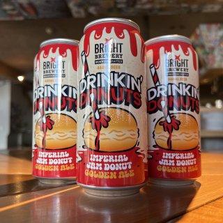 BRIGHT BREWERY Drinkin’ Donuts Imperial  Jam Donut Golden Ale 