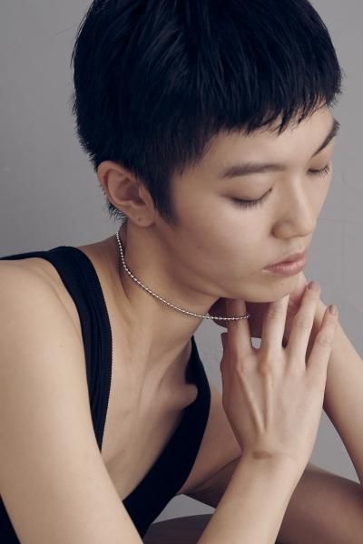 relaxed ball chain-necklace