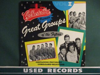 VA  The Great Groups Of The Fifties Volume III LP  (( Channels / Mellow Moods / Flamingos ¾