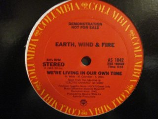 Earth, Wind & Fire  We're Living In Our Own Time 12''  c/w Moonwalk 