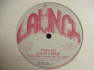 Vivien Vee  Give Me A Break 12''  c/w Remember (( Euro Disco Boogie ǥ / ǥС!