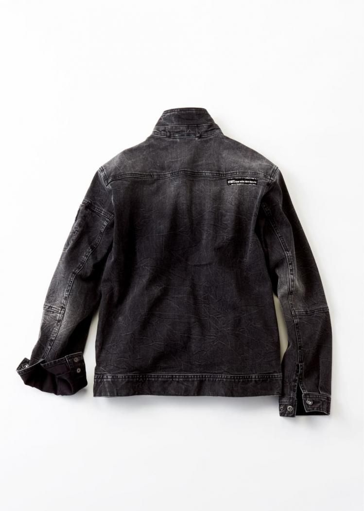 STUD'S|ブラックデニムブルゾン|オシャレでかっこいい作業着 STUD'S|ブラックデニムブルゾン|オシャレでかっこいい作業着