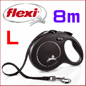 大型犬用フレキシリード---【Lサイズ】８ｍ伸縮---New Classic Flexi Retractable Lead Tape 26ft Large
