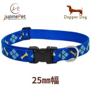 <img class='new_mark_img1' src='https://img.shop-pro.jp/img/new/icons29.gif' style='border:none;display:inline;margin:0px;padding:0px;width:auto;' />ダッパードッグ柄 LUPINE25mm幅 Dapper Dog