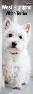 Avonside ウエストハイランドホワイトテリア　スリムラインカレンダー---West Highland White Terrier Calendar 2022 Slimline
