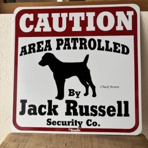 Caution サインボード ジャックラッセルテリア Jack Russell