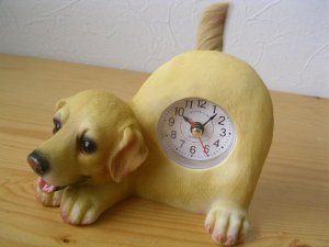 しっぽフリフリ♪置き時計 - スマイルドッグ☆アメリカ直輸入犬用品専門店