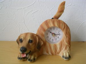 しっぽフリフリ♪置き時計 - スマイルドッグ☆アメリカ直輸入犬用品専門店