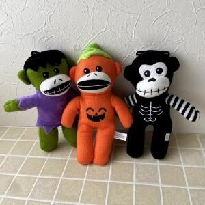 å󥭡Pet Factory Halloween Sock Monkey Dog Toy