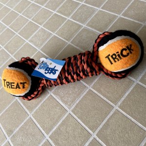 トリック・オア・トリートタグ　trick or treat tug orange & black Grriggles