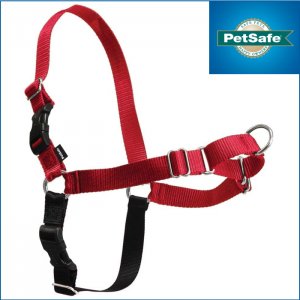 【レッド】イージーウォークハーネス---PetSafe Easy Walk Dog Harness Red/Black